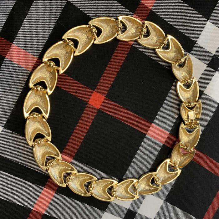 Balenciaga Necklace Black and Gold Enamel - The Hirst Collection