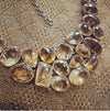 Citrine Statement Necklace Silver - The Hirst Collection