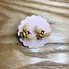 Enamel Bee Stud Earrings - The Hirst Collection