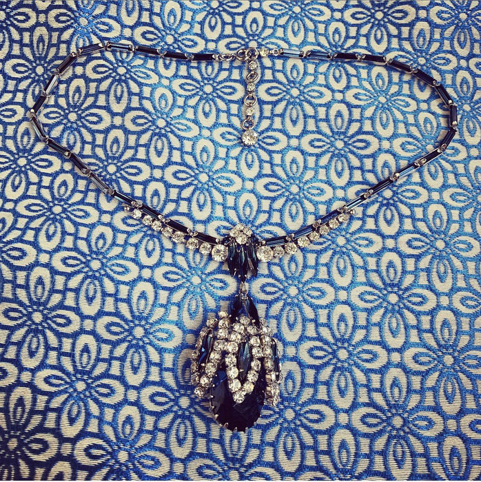 Sapphire Blue Vintage Necklace - The Hirst Collection