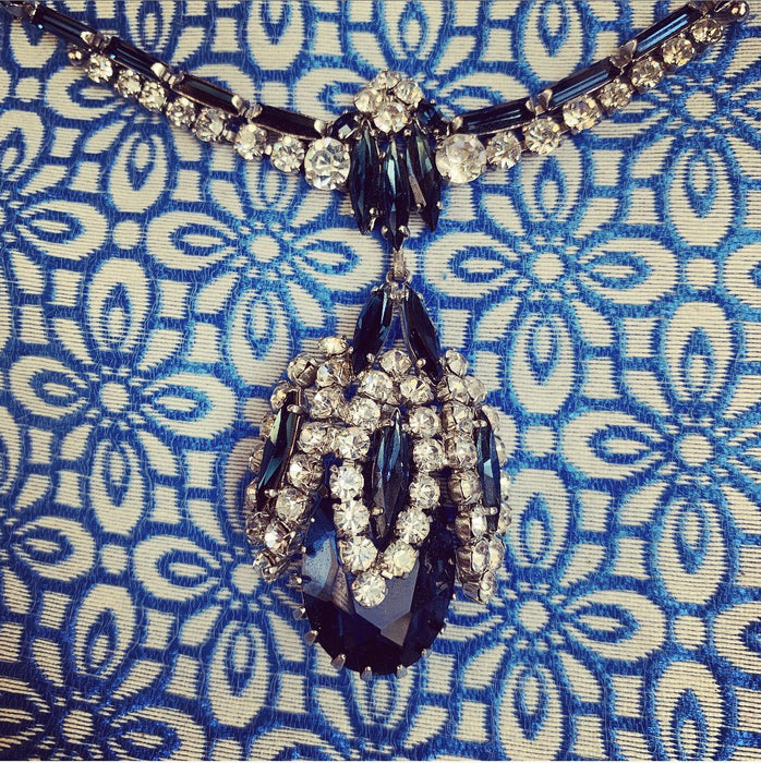 Sapphire Blue Vintage Necklace - The Hirst Collection