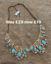 SALE Turquoise Blue Collar Necklace - The Hirst Collection