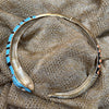 Snake Necklace Turquoise blue enamel choker - The Hirst Collection