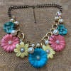 Floral necklace Flowers multi coloured - The Hirst Collection