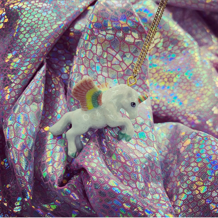 Magical unicorn rainbow pendant necklace by AndMary - The Hirst Collection