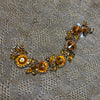 Julianna Bracelet in amber crystal - The Hirst Collection