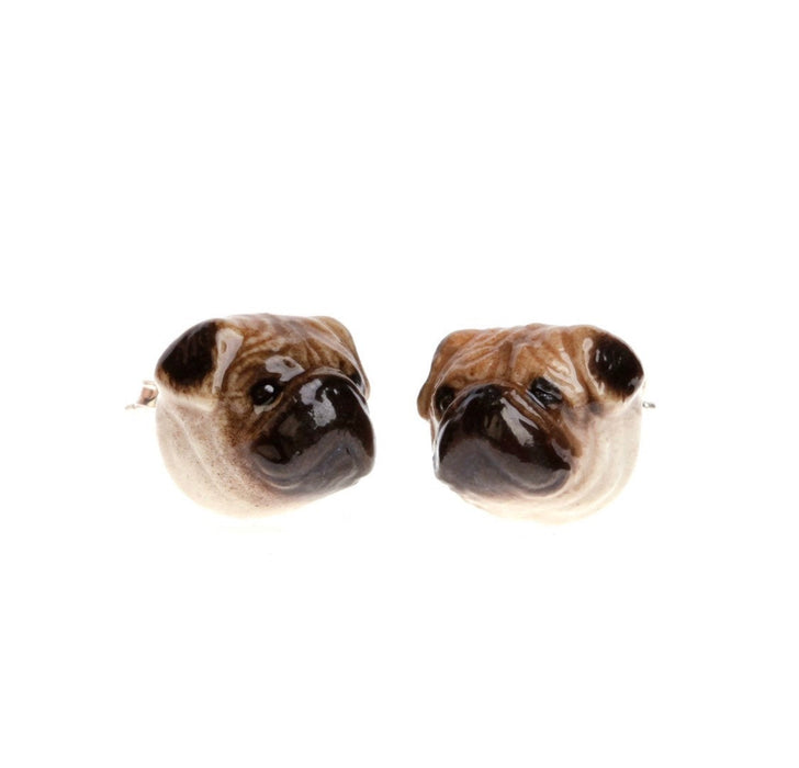 Pug Dog Stud Earrings - The Hirst Collection
