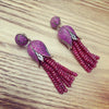Ruby Tulip Chandelier Earrings - The Hirst Collection