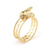 Baby Bee Honeycomb Ring by Bill Skinner Gold plated - The Hirst Collection