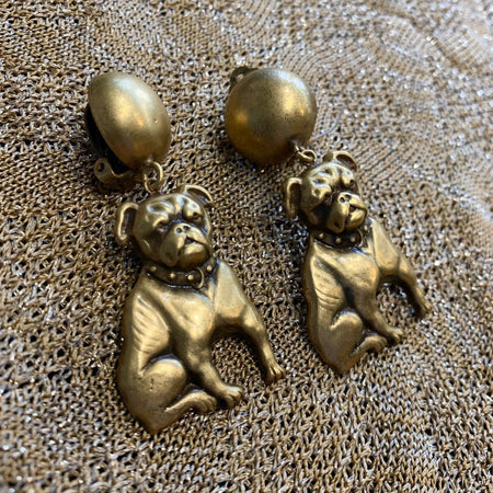 Bulldog earrings by Joseff of Hollywood - The Hirst Collection