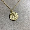 Coin Head Charm Pendant Gold Plated - The Hirst Collection