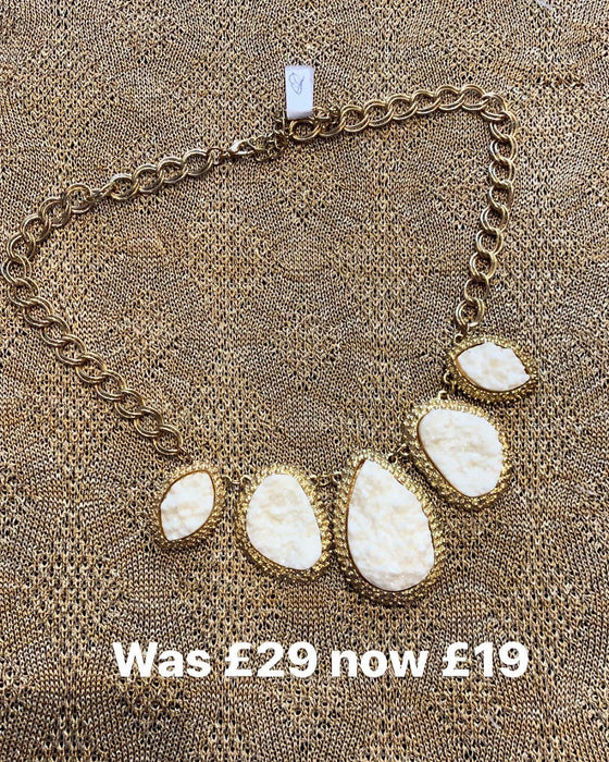 White necklace acrylic - The Hirst Collection