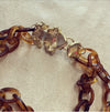 Frog tortoiseshell acrylic necklace necklace - The Hirst Collection