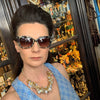 Askew London Opal Crystal Pearl Necklace Gold Signed - The Hirst Collection