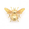 Queen Bee Large brooch Bill Skinner Gold plated - The Hirst Collection