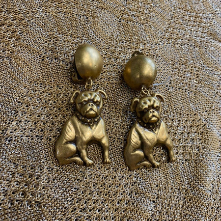 Bulldog earrings by Joseff of Hollywood - The Hirst Collection
