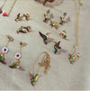 Light Enamel Hummingbird Earrings by Bill Skinner - The Hirst Collection