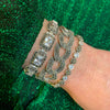 Marcasite Silver Thick Chain Bracelet - The Hirst Collection