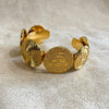 Vintage Chanel Bracelet CC Gold Plated - The Hirst Collection