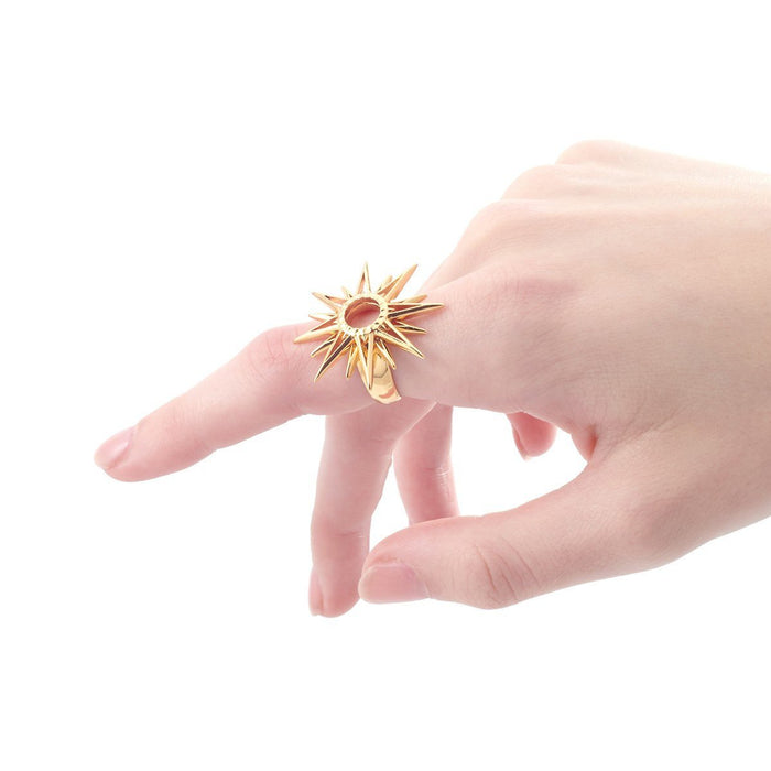 Starburst ring by Bill Skinner gold plated - The Hirst Collection