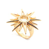 Starburst ring by Bill Skinner gold plated - The Hirst Collection