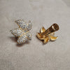 Christian Dior Vintage  Flower Earrings Clip On - The Hirst Collection