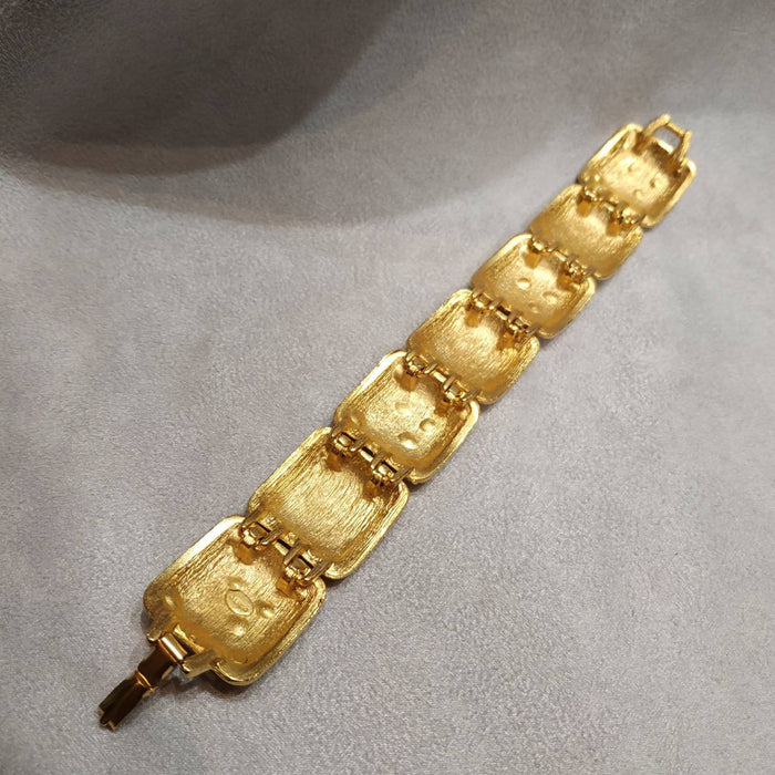 Craft Leopard print  Vintage Bracelet gold plated - The Hirst Collection