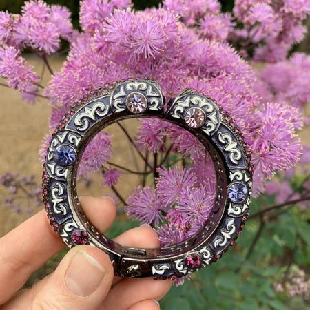 Purple crystal sparkly bracelet - The Hirst Collection