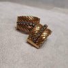 Christian Dior Earrings vintage rope gold clip on - The Hirst Collection