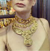 Thick Gold Plated Chain Necklace by Kenneth Jay Lane - The Hirst Collection