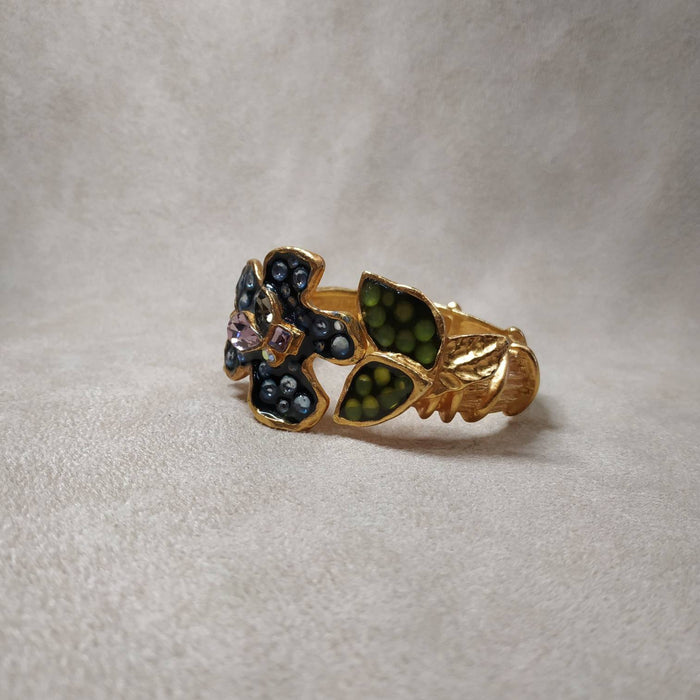 Vintage Christian Lacroix Bracelet Hearts Multi-Coloured - The Hirst Collection