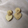 Vintage Heart Earrings by Rima Ariss Clip On Orange/Amber Leopard - The Hirst Collection