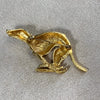 Greyhound BroochEnamel Black and white Number 6 gold plated by Sardi - The Hirst Collection