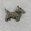 Scotty dog brooch crystal - The Hirst Collection
