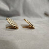 Balenciaga Vintage Earrings white enamel Clip On - The Hirst Collection