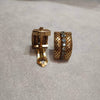 Christian Dior Earrings vintage rope gold clip on - The Hirst Collection