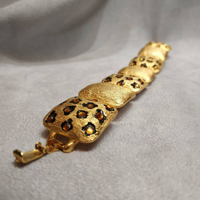 Craft Leopard print  Vintage Bracelet gold plated - The Hirst Collection