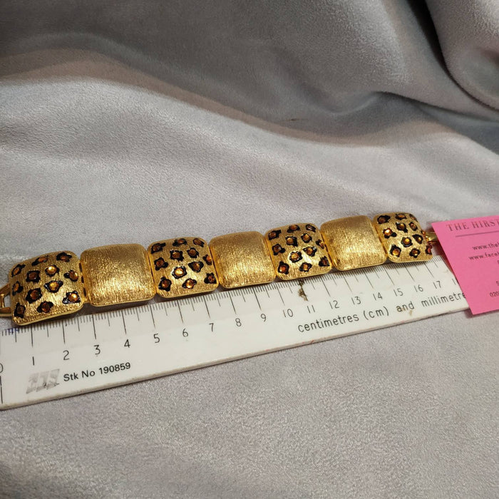 Craft Leopard print  Vintage Bracelet gold plated - The Hirst Collection