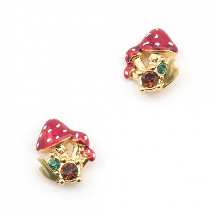 Toadstool earrings by Bill Skinner Mushrooms - The Hirst Collection