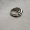 Vintage silver clamper bracelet by Monet - The Hirst Collection