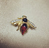 Bee in a beehive brooch by Joan Rivers interchangable colours - The Hirst Collection