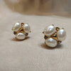Vintage Ciner 3 Pearl Earrings - The Hirst Collection