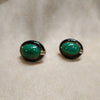 Ciner Vintage Earrings Green / black  Clip On - The Hirst Collection