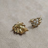 Trifari Golden Plated Crystal Earrings - The Hirst Collection