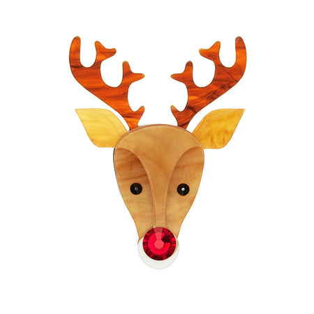 Reindeer brooch by Littlemoose in acrylic - The Hirst Collection