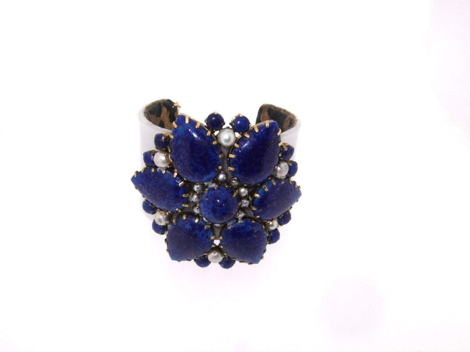 Vintage Lapis Bracelet Milk White by Katherine Alexander - The Hirst Collection