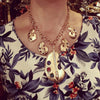 Vintage Style Artist Palette Gold Necklace - The Hirst Collection
