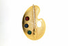 Tri-Colour Palette Brooch Pin by Sardi - The Hirst Collection
