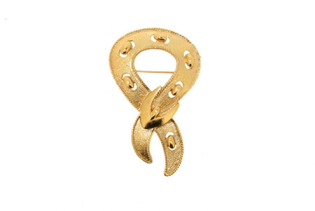 Gold Buckle Brooch - The Hirst Collection