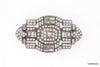 Art Deco Bridal Wedding Brooch Crystal - The Hirst Collection